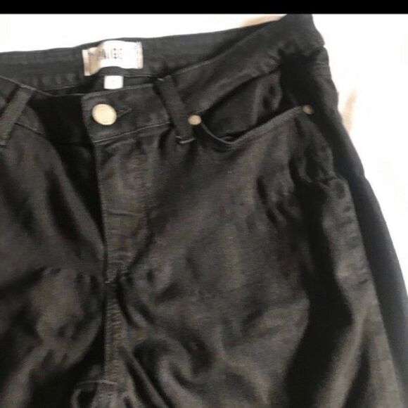 Paige Verdugo Ultra Skinny Mid-Rise Jeans In Black Overdye Size 30 inseam 29” - Picture 11 of 12